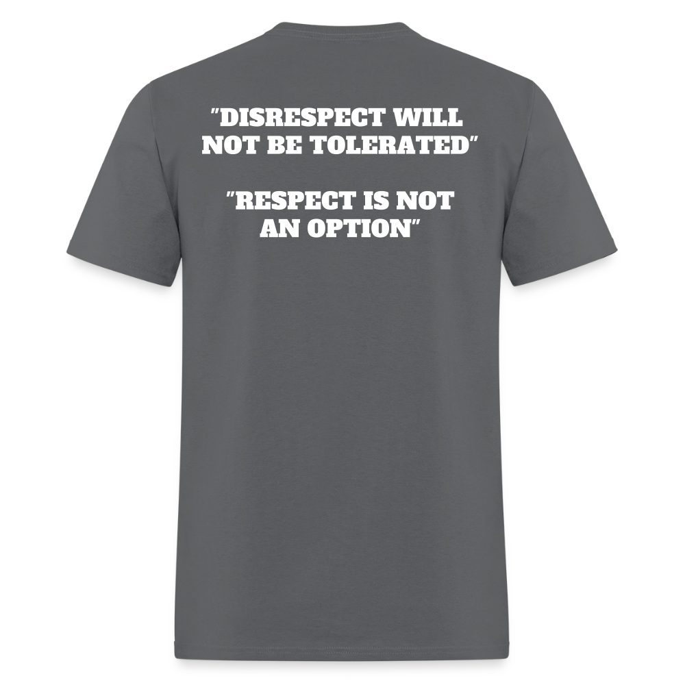 Panther Protection Men's Tee - White Logo - charcoal
