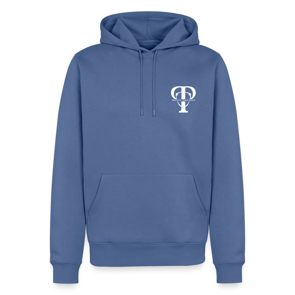 Protect Your Peace Security Hoodie - Black - stone blue 