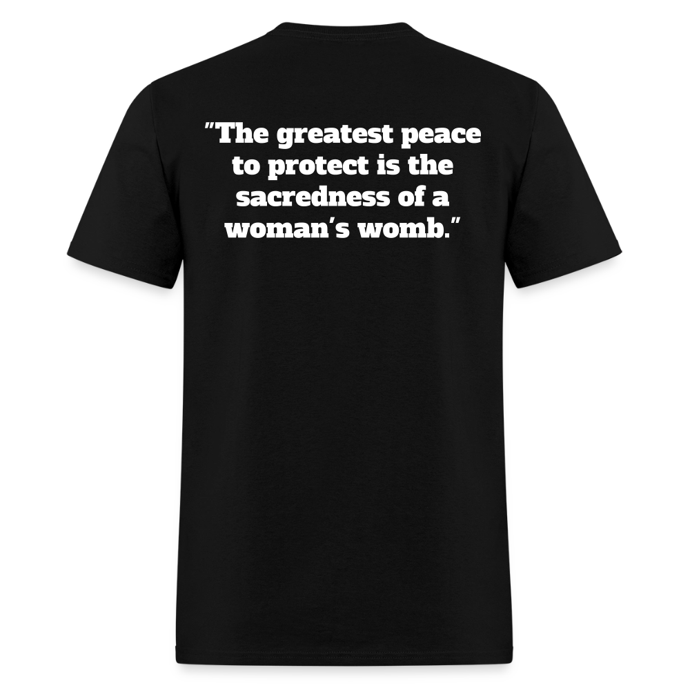 Protect Your Peace Security Men's Tee - White Logo - black