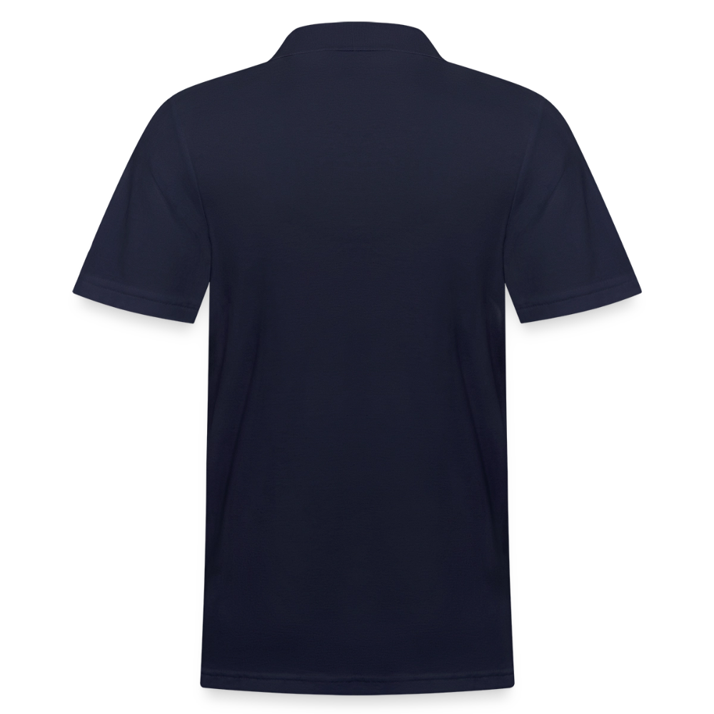 Protect Your Peace Security Men's Polo Tee - White Logo - midnight navy