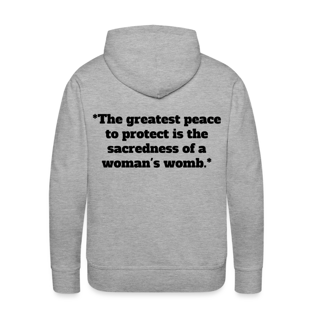Protect Your Peace Premium Hoodie - Black - heather grey