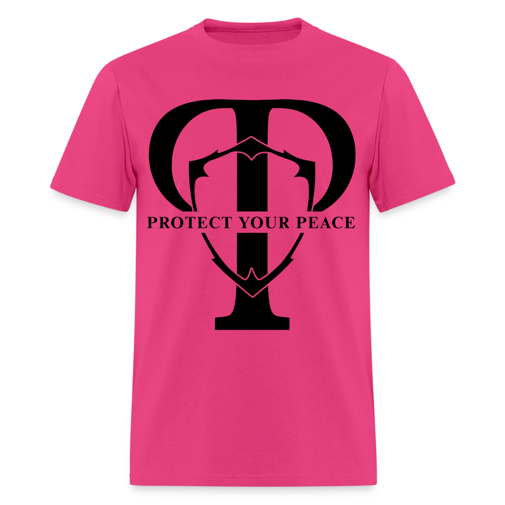 Protect Your Peace T-Shirt - Black - fuchsia
