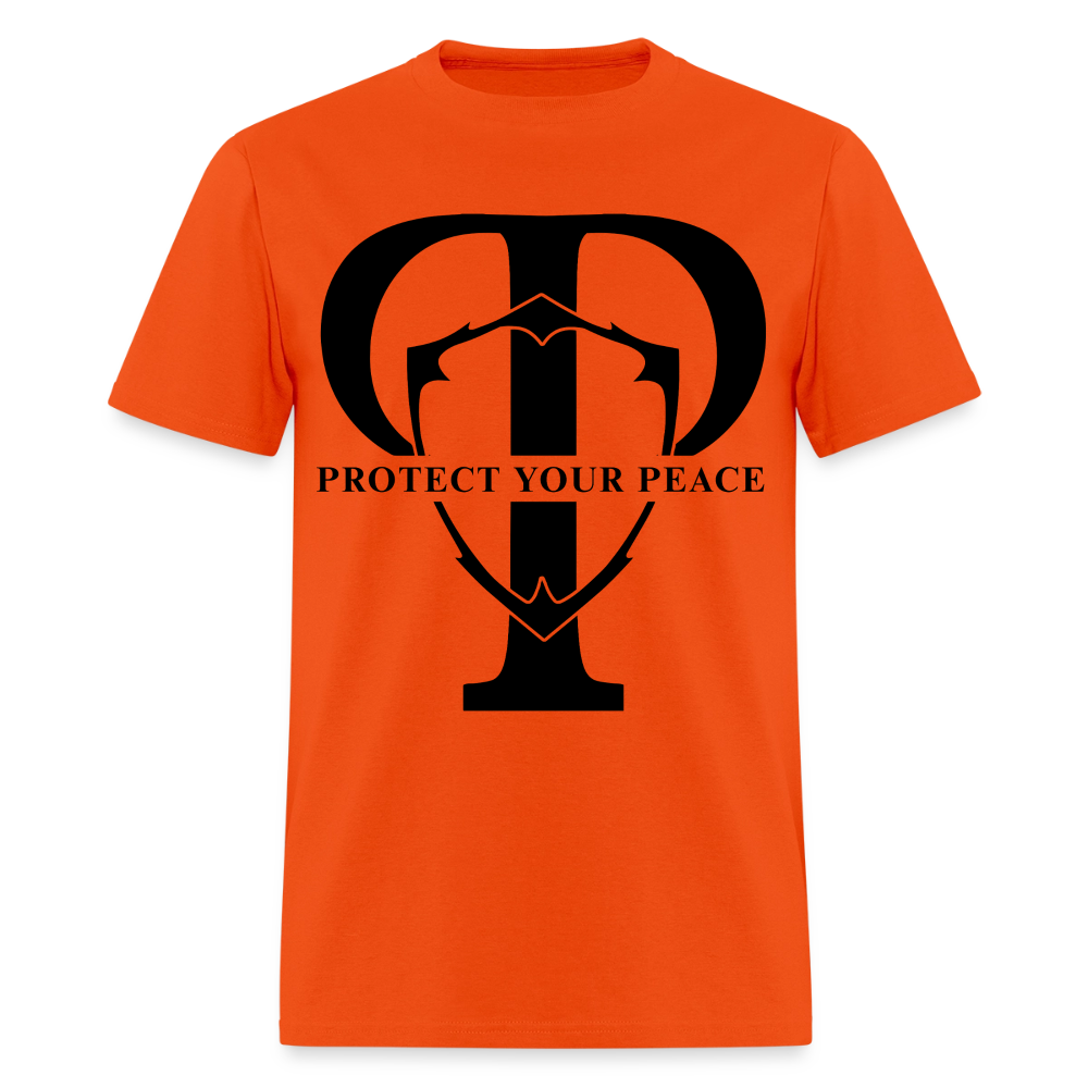 Protect Your Peace T-Shirt - Black - orange