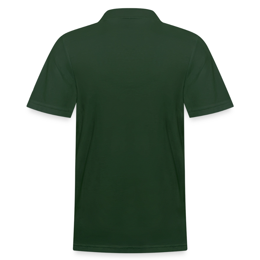 Protect Your Peace Security Men's Polo Tee - White Logo - forest green