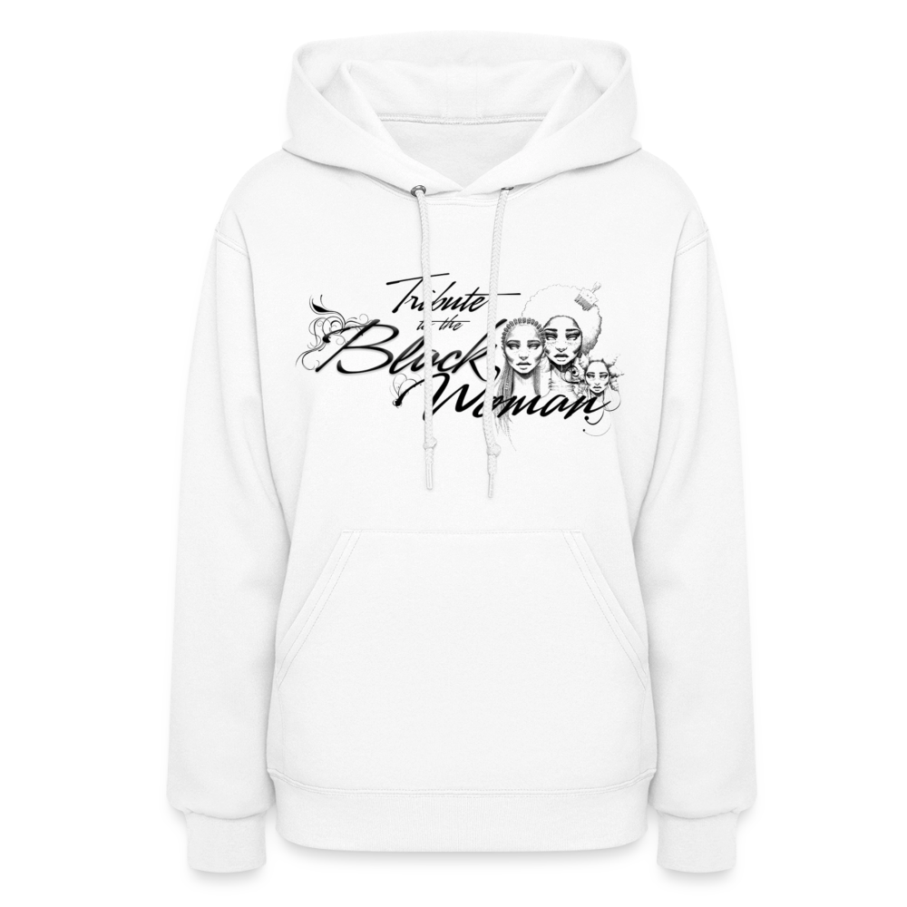 "Tribute to the Black Woman" Women's Hoodie - white