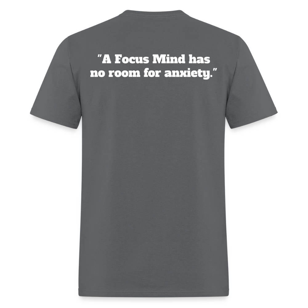 Panther Protection Men's Tee - White Logo - charcoal