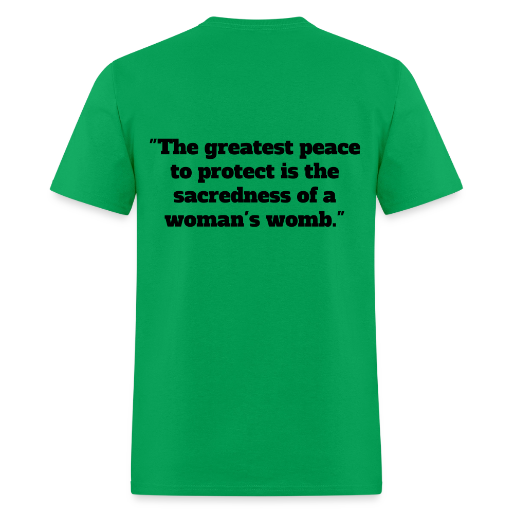 Protect Your Peace T-Shirt - Black - bright green