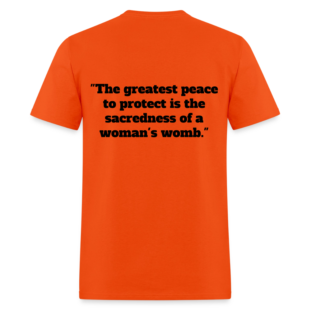 Protect Your Peace T-Shirt - Black - orange