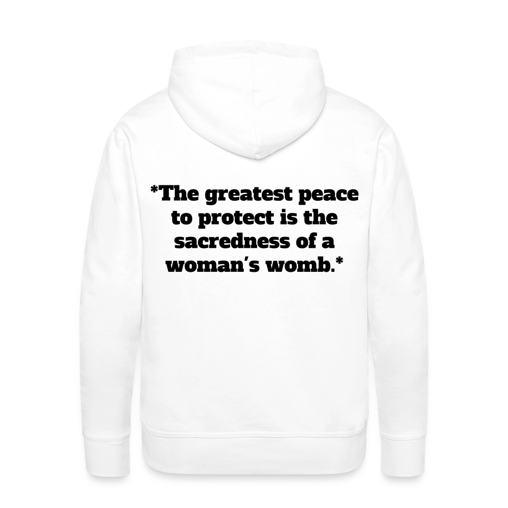 Protect Your Peace Premium Hoodie - Black - white