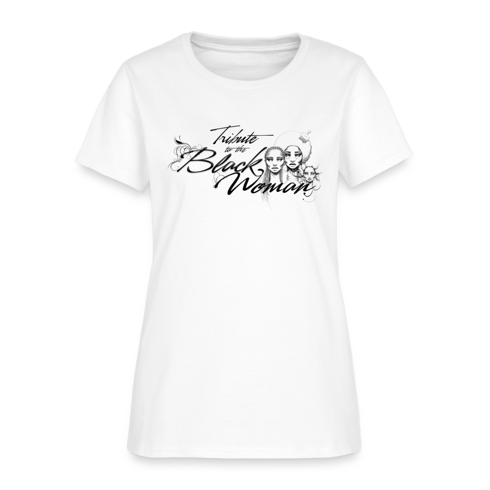 "Tribute to the Black Woman" Women's Tee - white