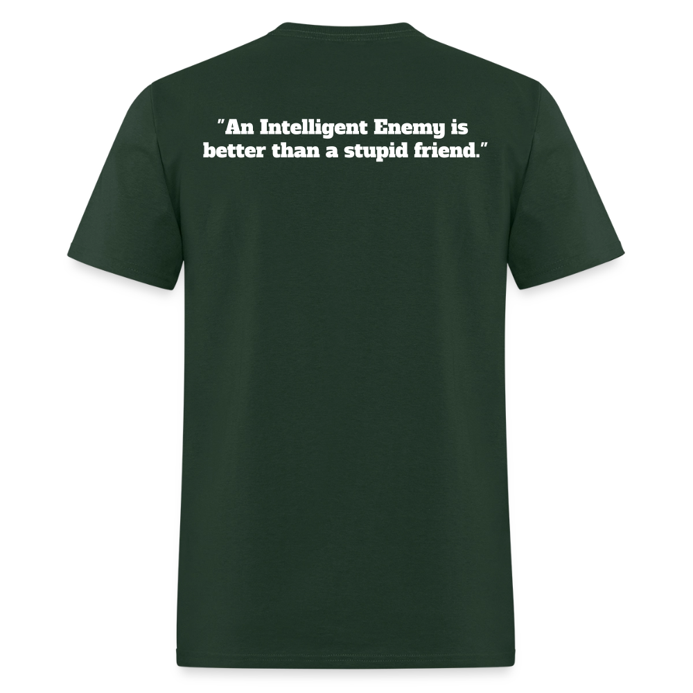 Panther Protection Men's Tee - White Logo - forest green