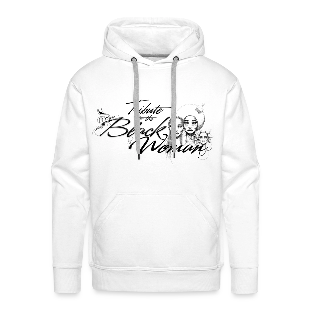 "Tribute to the Black Woman" Men's Hoodie - white