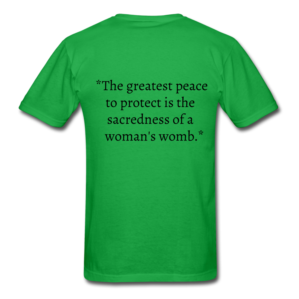 Protect Your Peace T-Shirt - Black - bright green