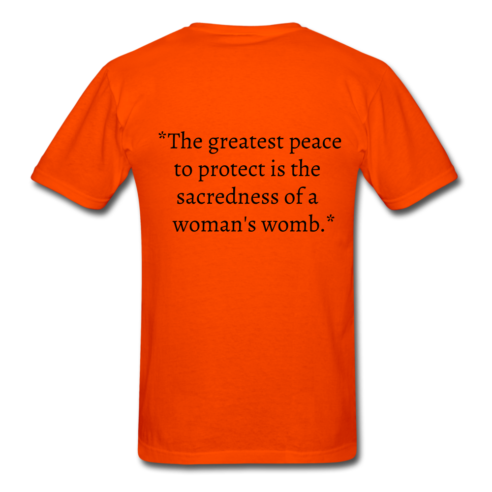 Protect Your Peace T-Shirt - Black - orange