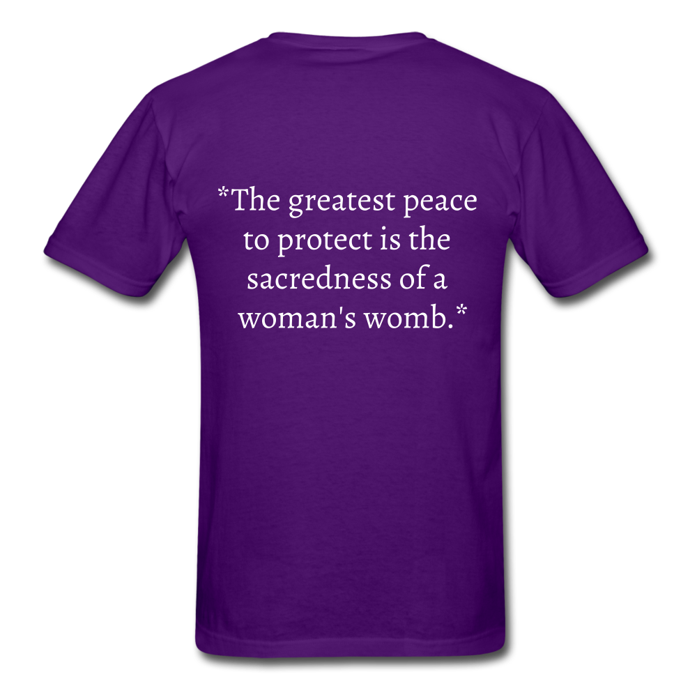 Protect Your Peace T-Shirt - White - purple