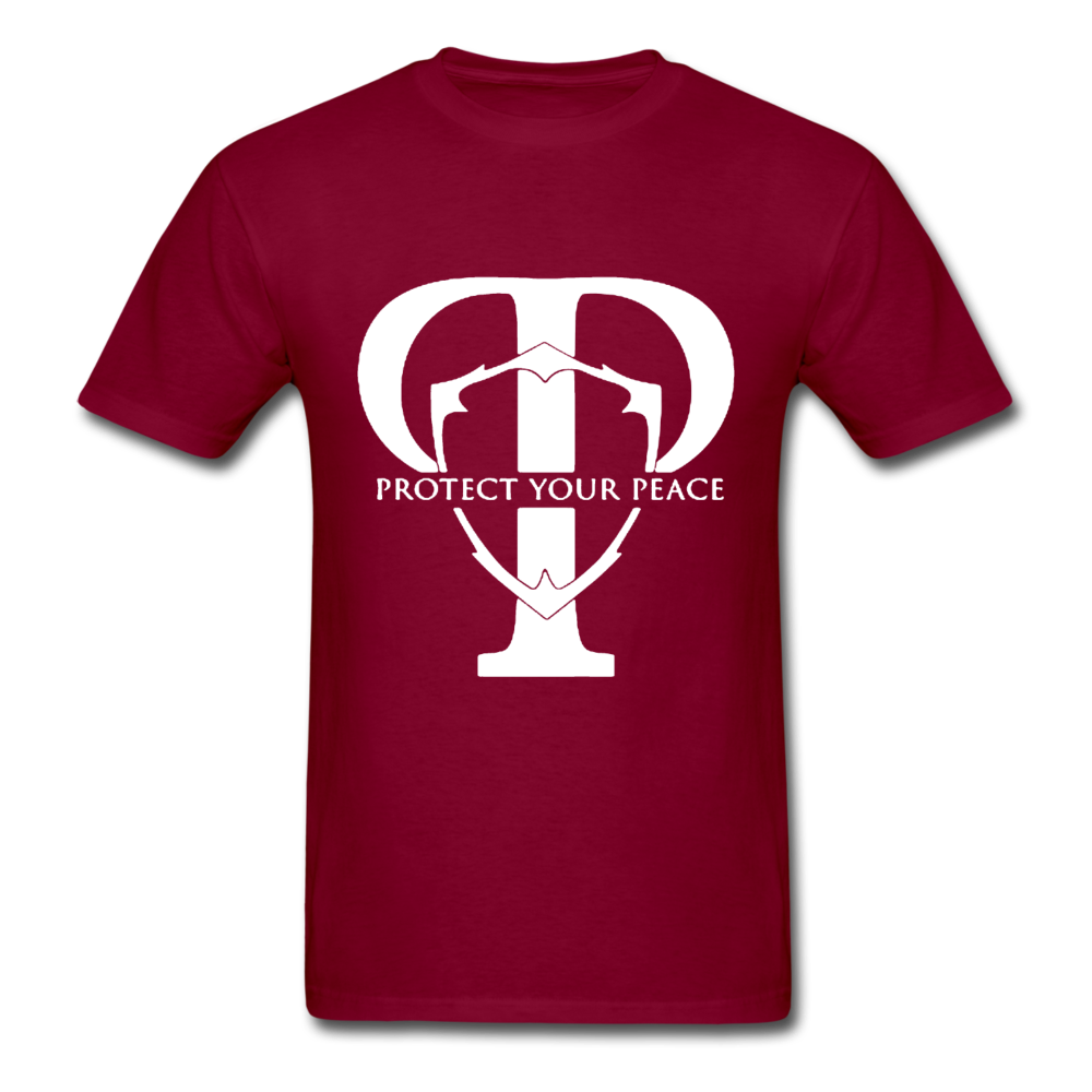 Protect Your Peace T-Shirt - White - burgundy