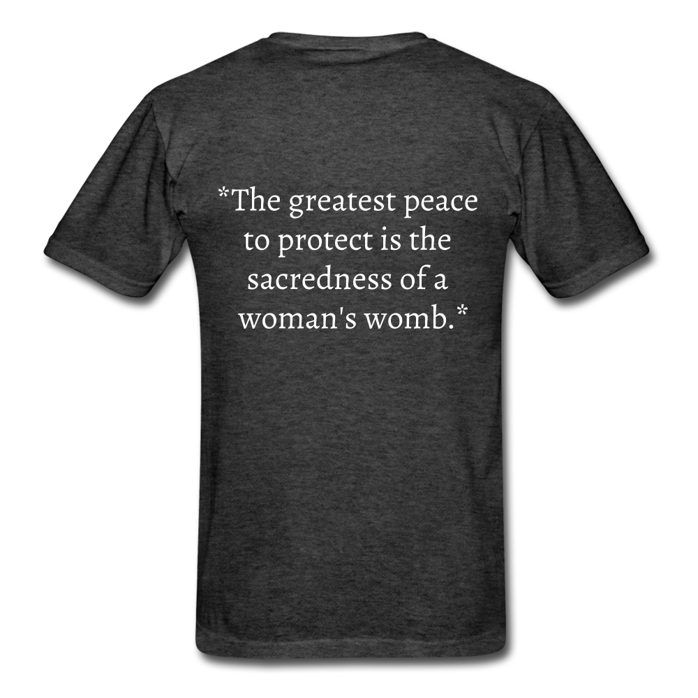 Protect Your Peace T-Shirt - White - heather black