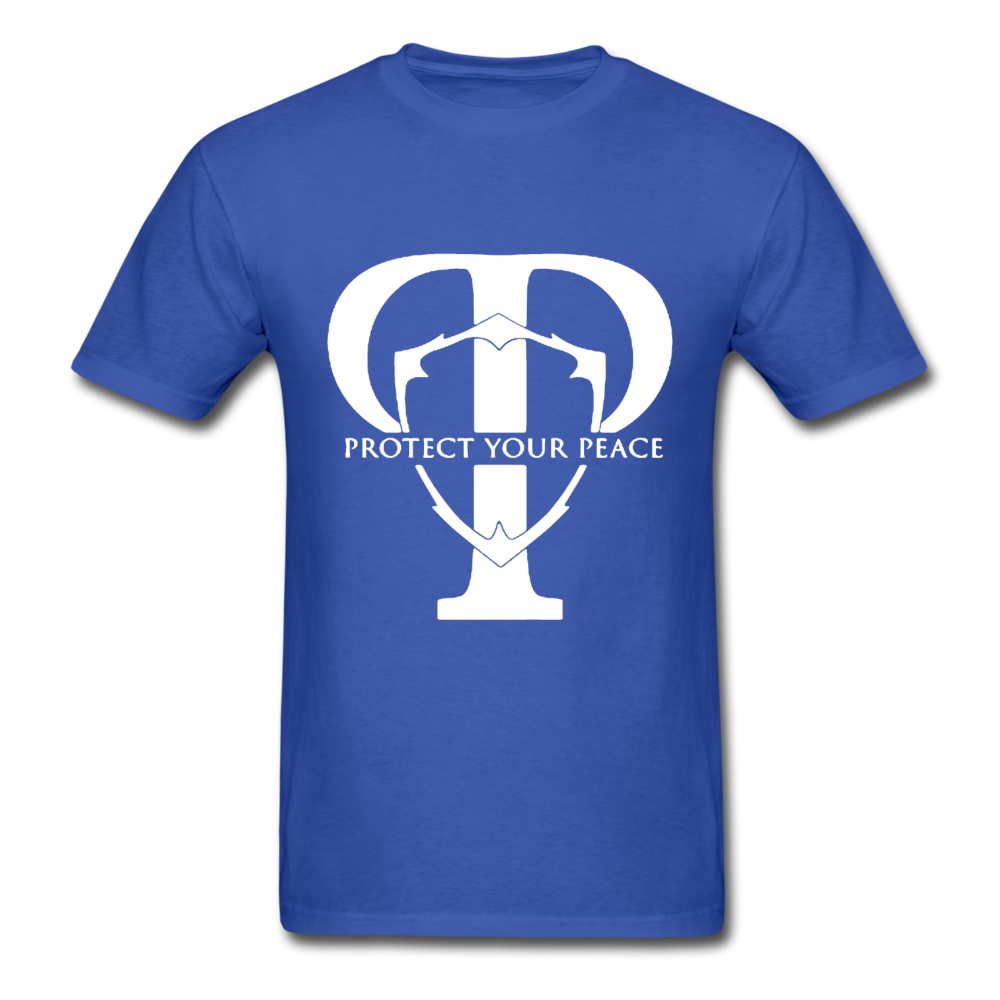 Protect Your Peace T-Shirt - White - royal blue