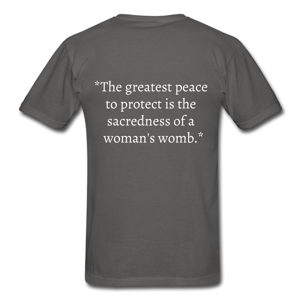 Protect Your Peace T-Shirt - White - charcoal