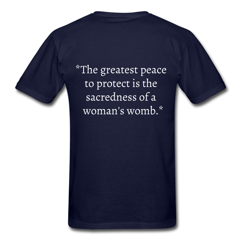 Protect Your Peace T-Shirt - White - navy
