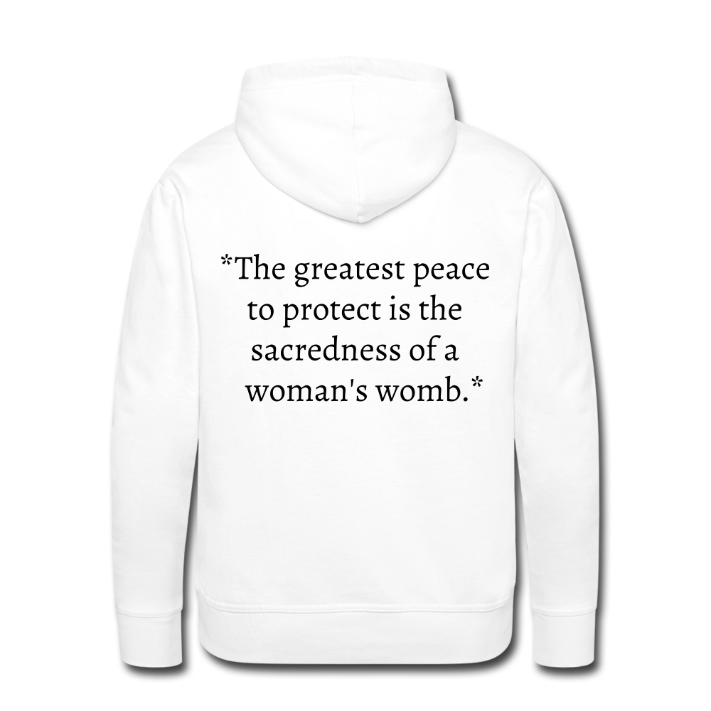 Protect Your Peace Premium Hoodie - Black - white
