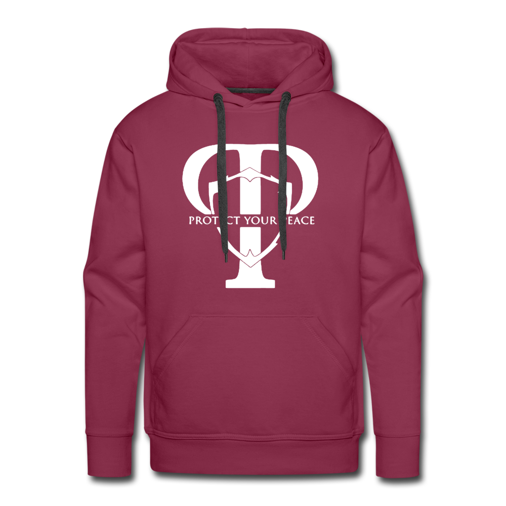 Protect Your Peace Premium Hoodie - White - burgundy