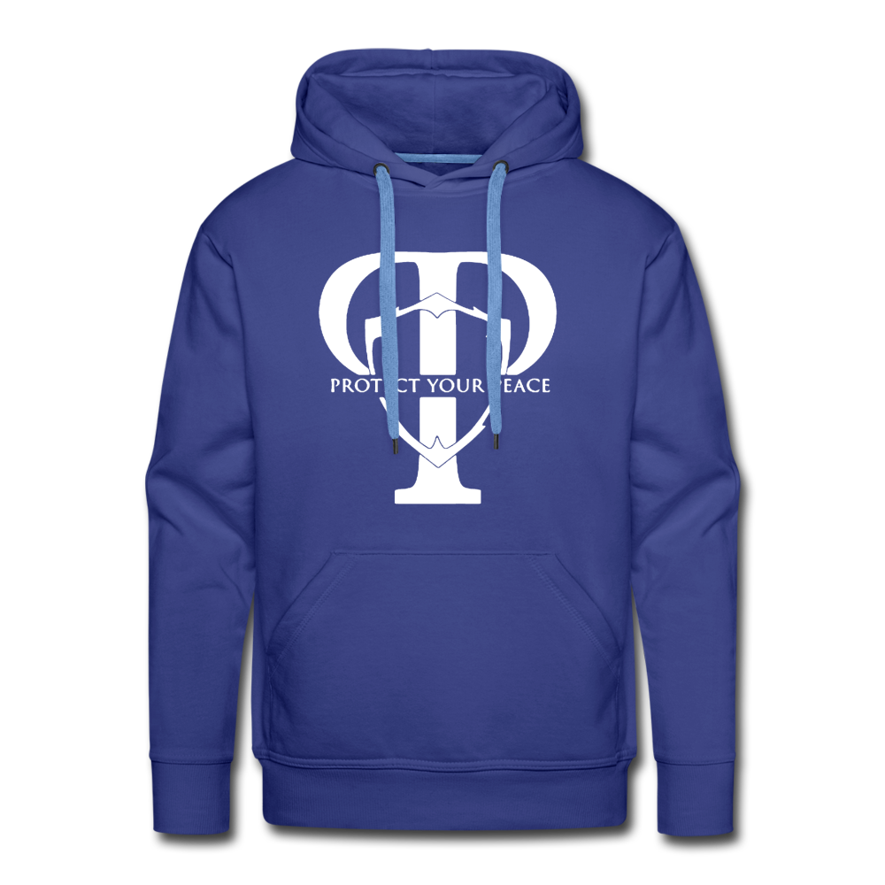 Protect Your Peace Premium Hoodie - White - royal blue