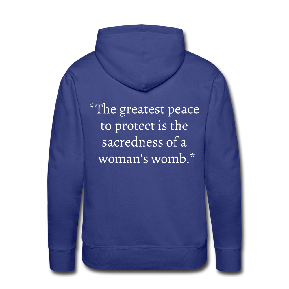 Protect Your Peace Premium Hoodie - White - royal blue