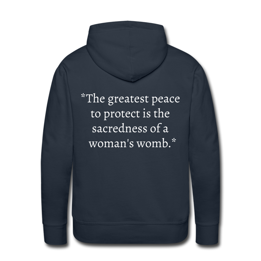 Protect Your Peace Premium Hoodie - White - navy