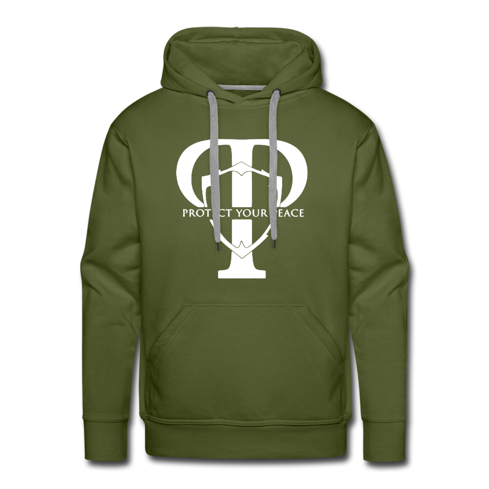 Protect Your Peace Premium Hoodie - White - olive green