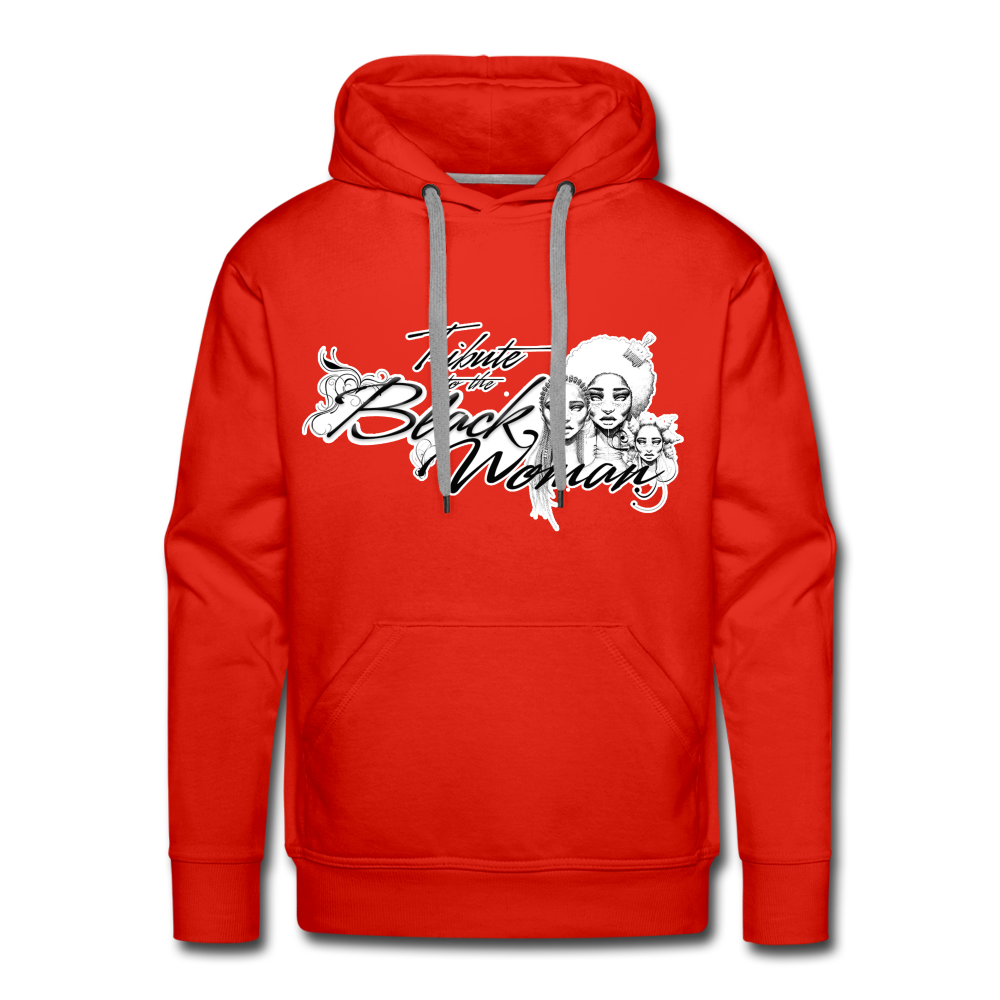 "Tribute to the Black Woman" Men's Hoodie - red