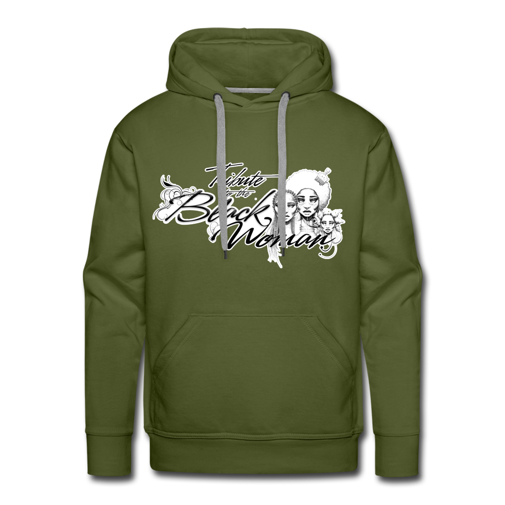 "Tribute to the Black Woman" Men's Hoodie - olive green