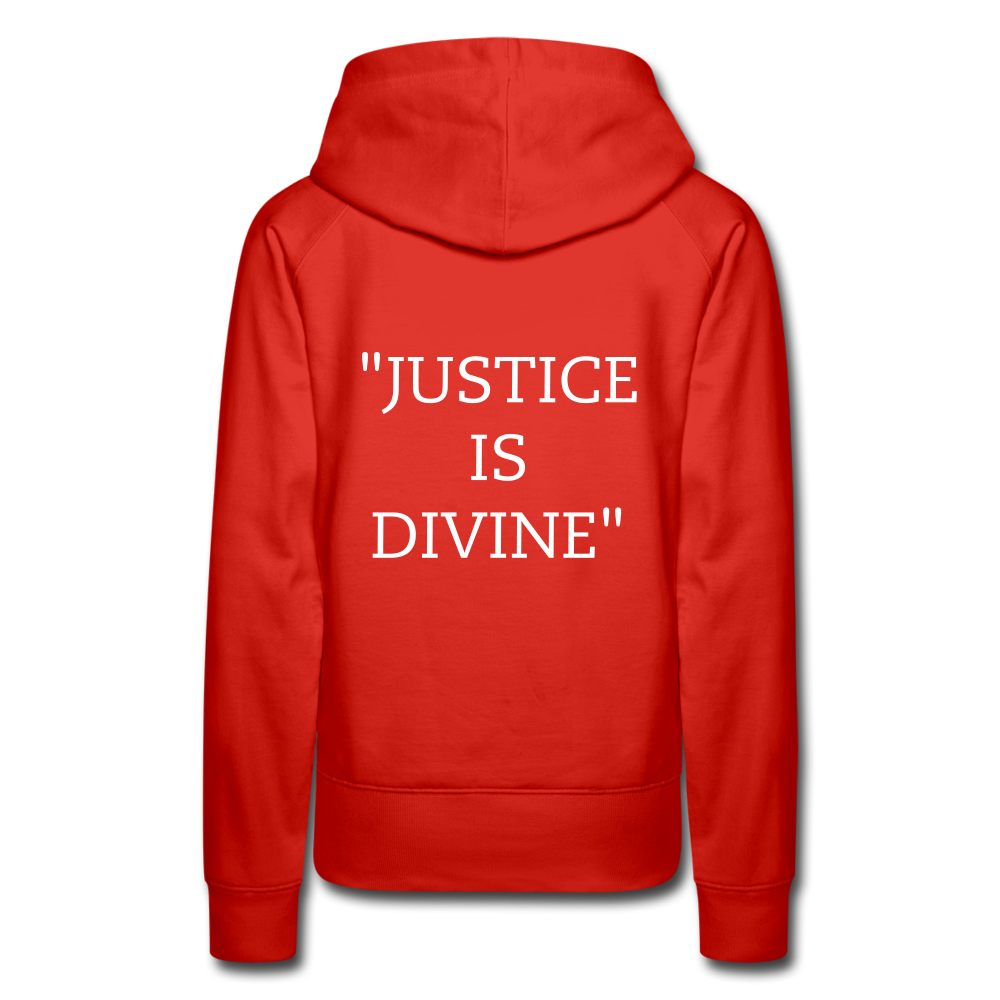 "Tribute to the Black Woman" Women's Hoodie - red