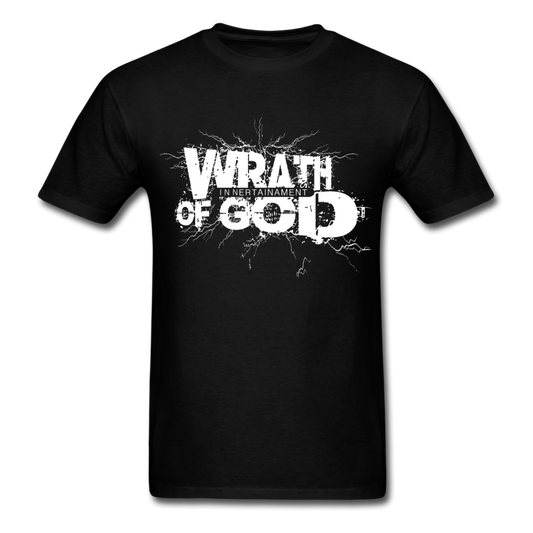 Wrath of God Unisex Tee -White Logo - black