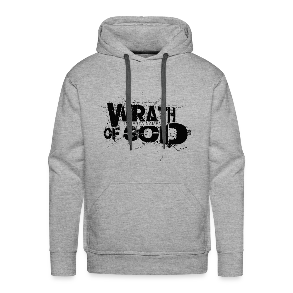"Wrath of God" Premium Hoodie - White - heather grey