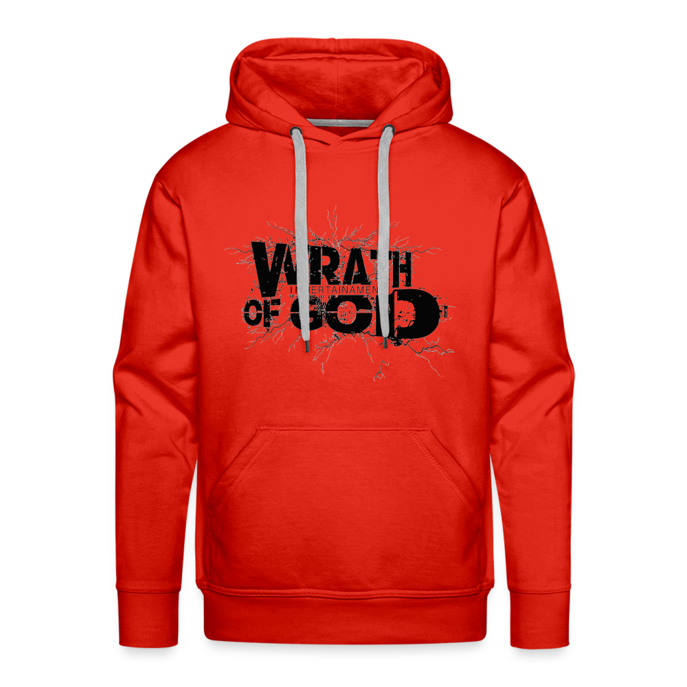 "Wrath of God" Premium Hoodie - White - red